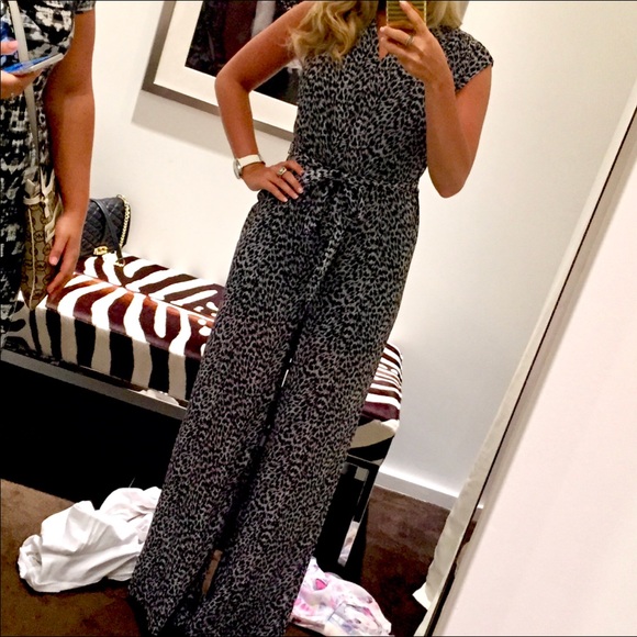 michael kors animal print jumpsuit